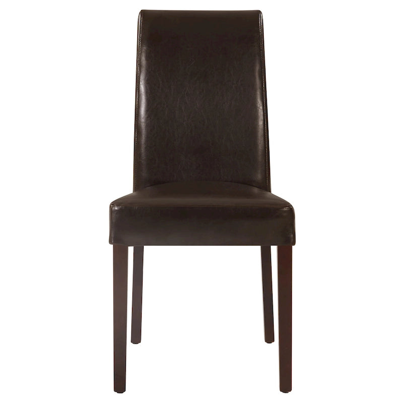 Chaise de salle à manger en cuir, lot de 2