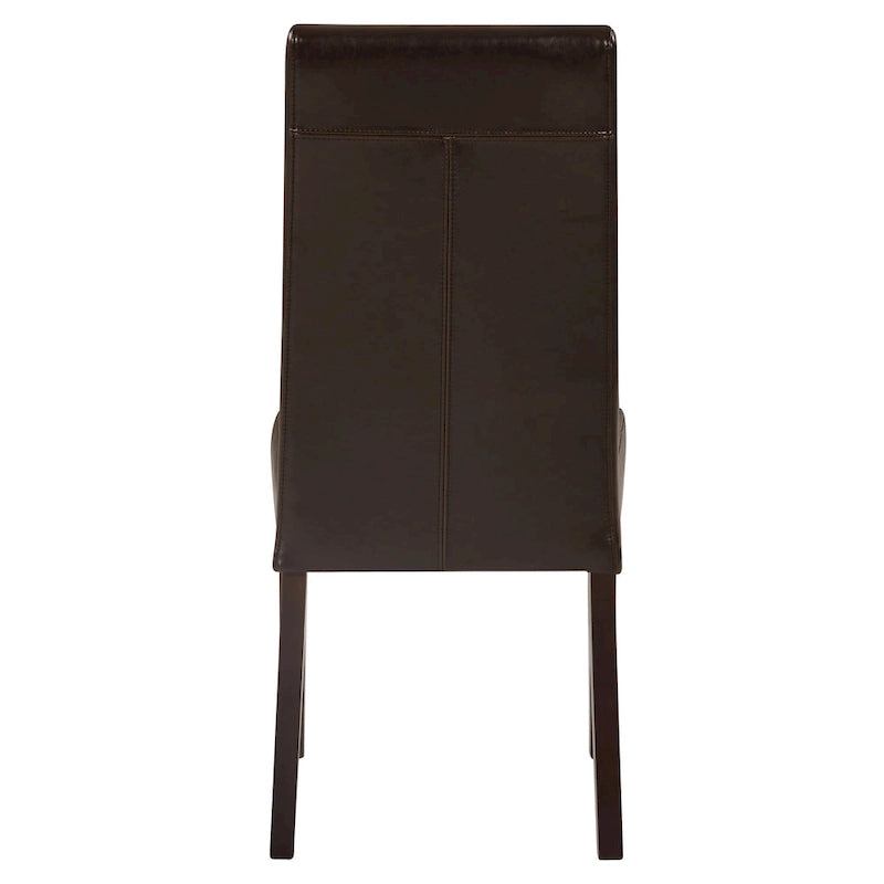 Chaise de salle à manger en cuir, lot de 2