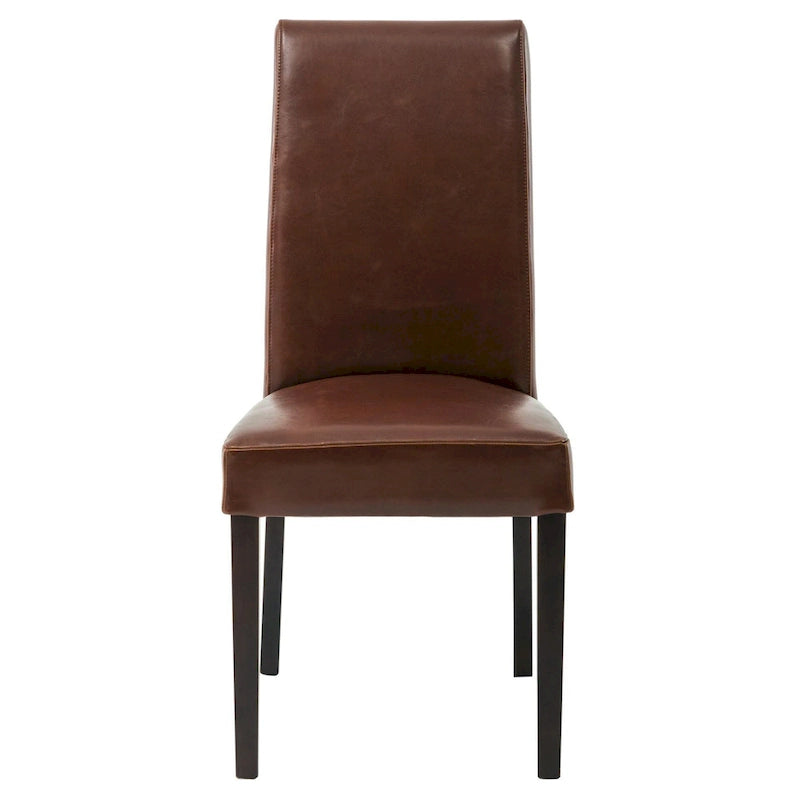Chaise de salle à manger en cuir, lot de 2
