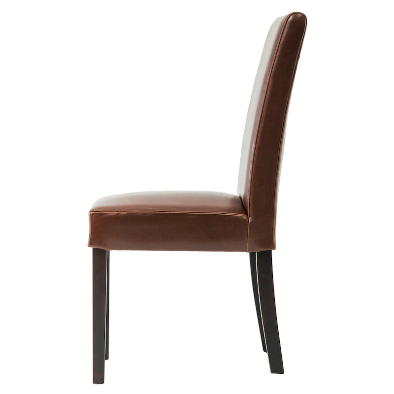 Chaise de salle à manger en cuir, lot de 2