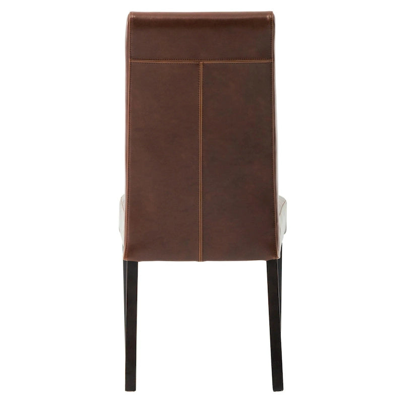 Chaise de salle à manger en cuir, lot de 2