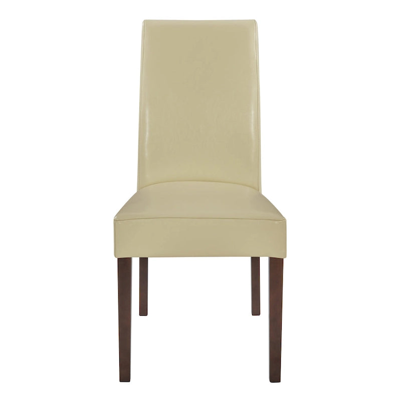 Chaise de salle à manger en cuir, lot de 2