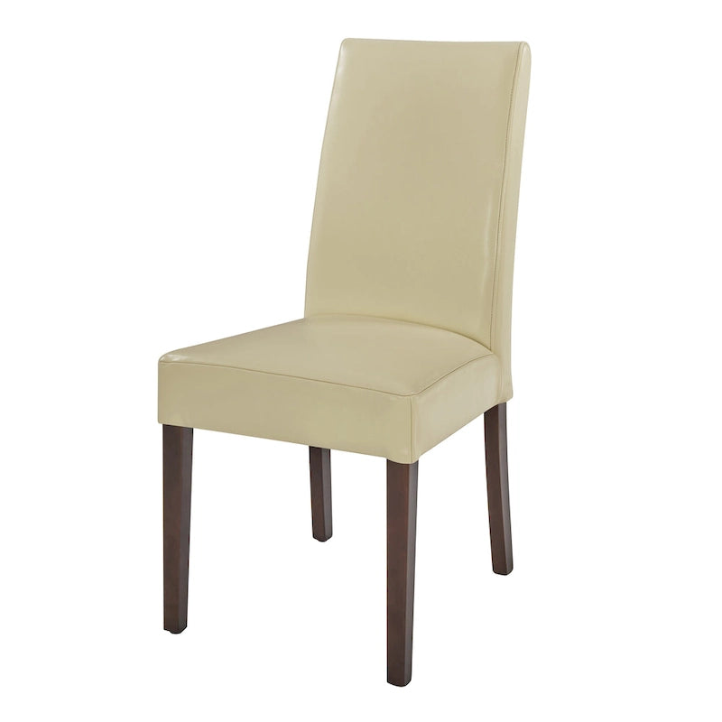 Chaise de salle à manger en cuir, lot de 2