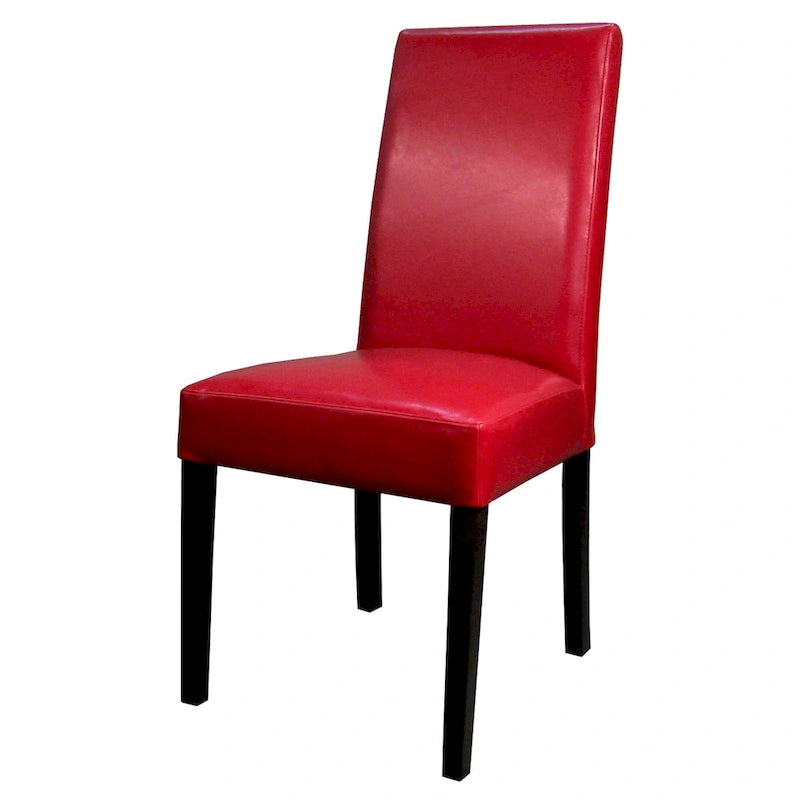 Chaise de salle à manger en cuir, lot de 2