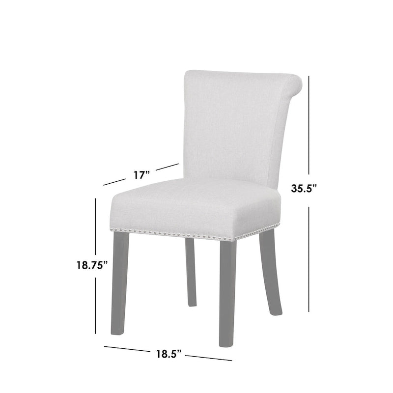 Chaise de salle à manger Parsons à clous (lot de 2)