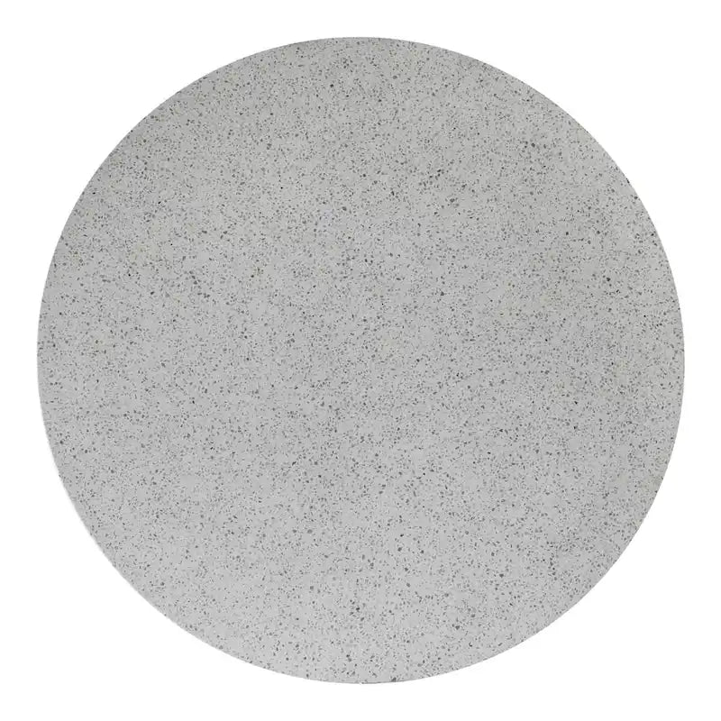 Table de salle à manger en terrazzo avec piétement moderne en béton