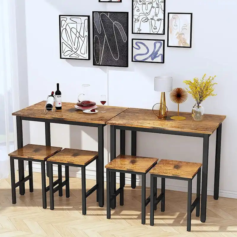 Table de salle à manger compacte pour 2 personnes, Meuble de cuisine idéal, Compacte et durable, Montage facile