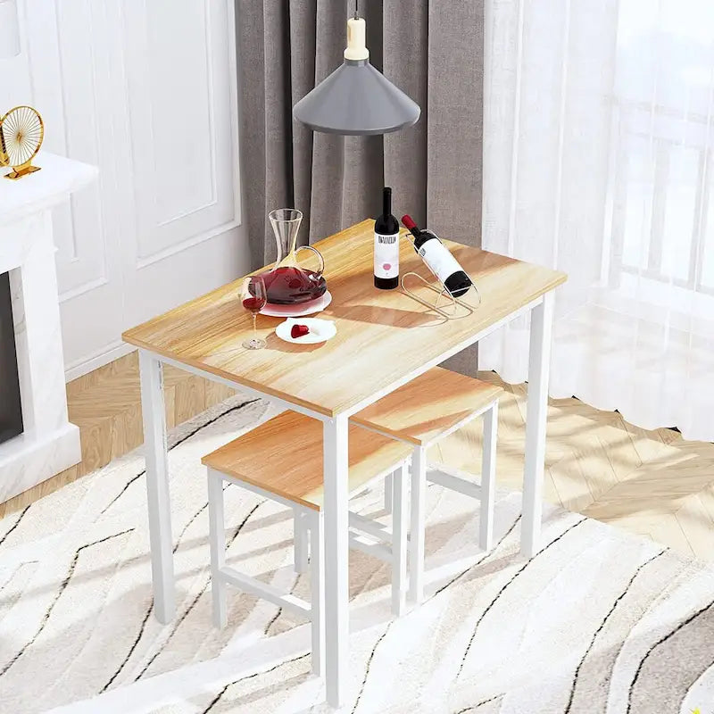 Table de salle à manger compacte pour 2 personnes, Meuble de cuisine idéal, Compacte et durable, Montage facile