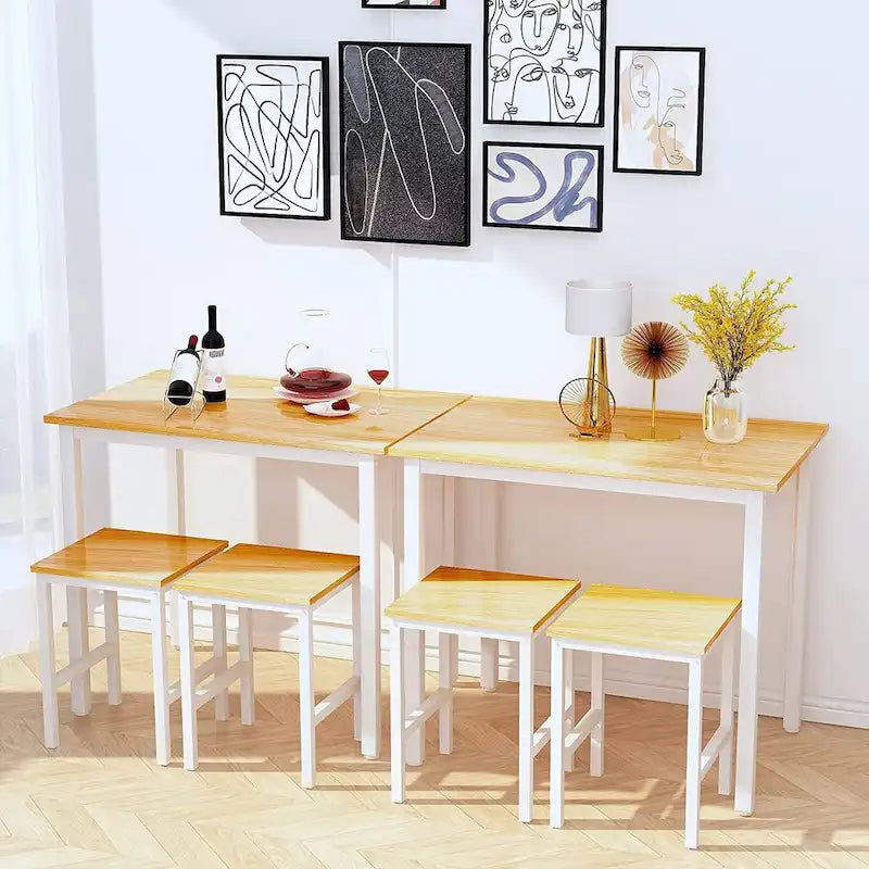 Table de salle à manger compacte pour 2 personnes, Meuble de cuisine idéal, Compacte et durable, Montage facile