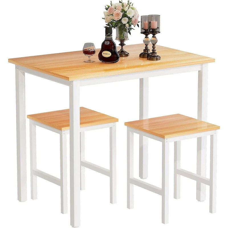 Table de salle à manger compacte pour 2 personnes, Meuble de cuisine idéal, Compacte et durable, Montage facile