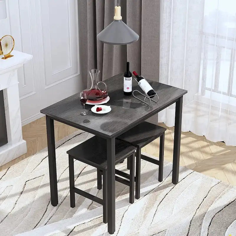 Table de salle à manger compacte pour 2 personnes, Meuble de cuisine idéal, Compacte et durable, Montage facile