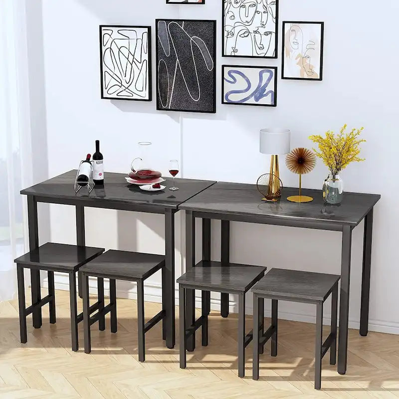 Table de salle à manger compacte pour 2 personnes, Meuble de cuisine idéal, Compacte et durable, Montage facile